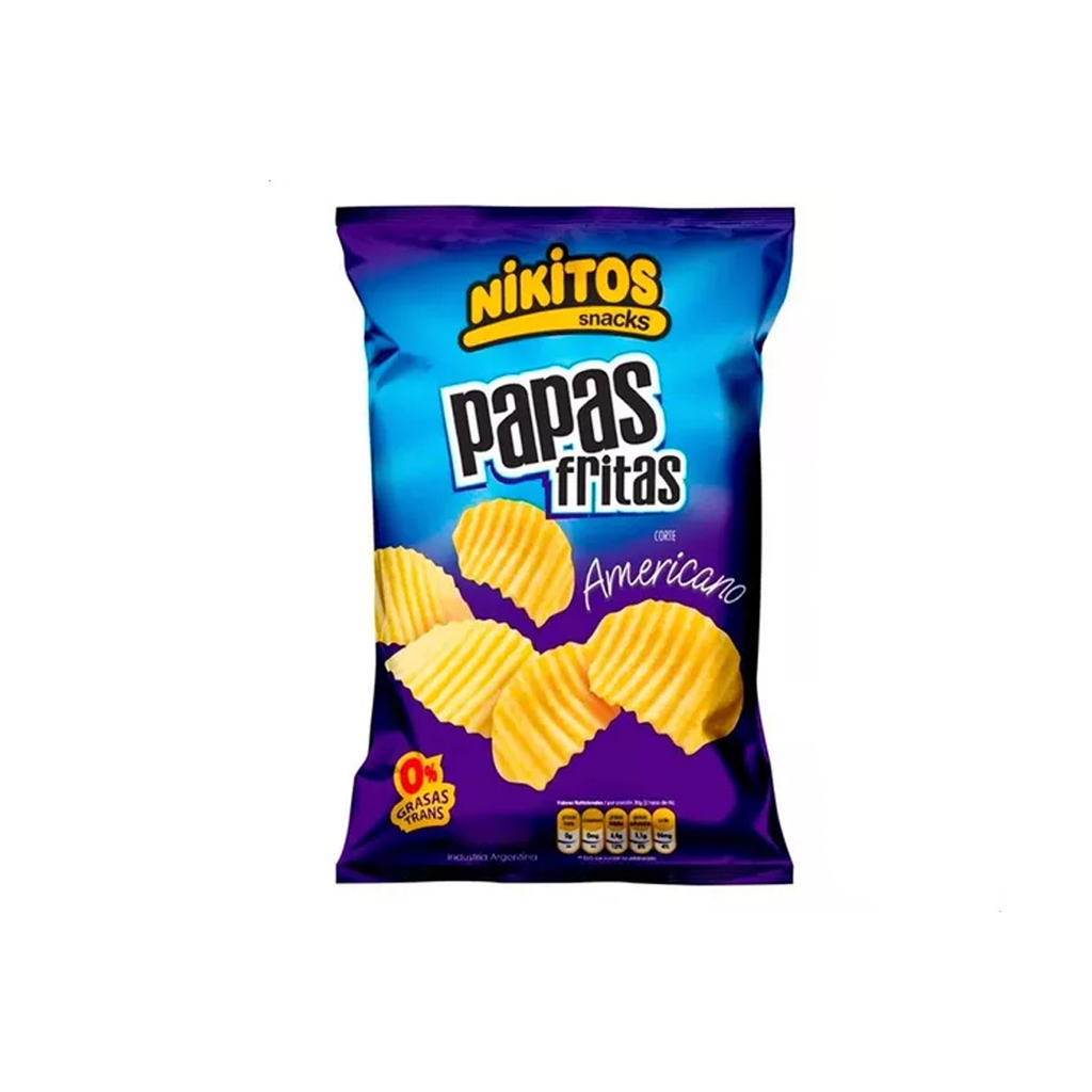 [33157] PAPAS FRITAS NIKITOS CORTE AMERI. X65G