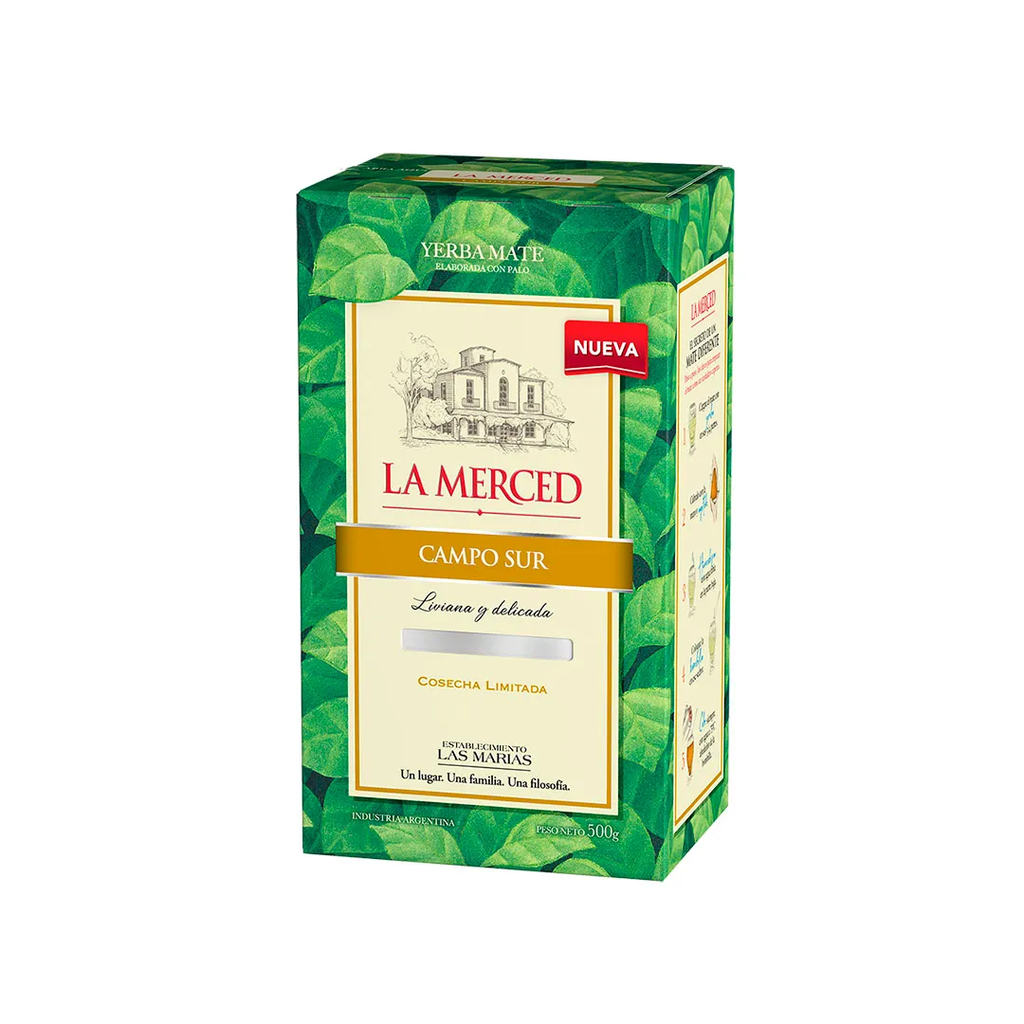 [1021] YERBA MATE LA MERCED CAMPO SUR  1/2 KILO