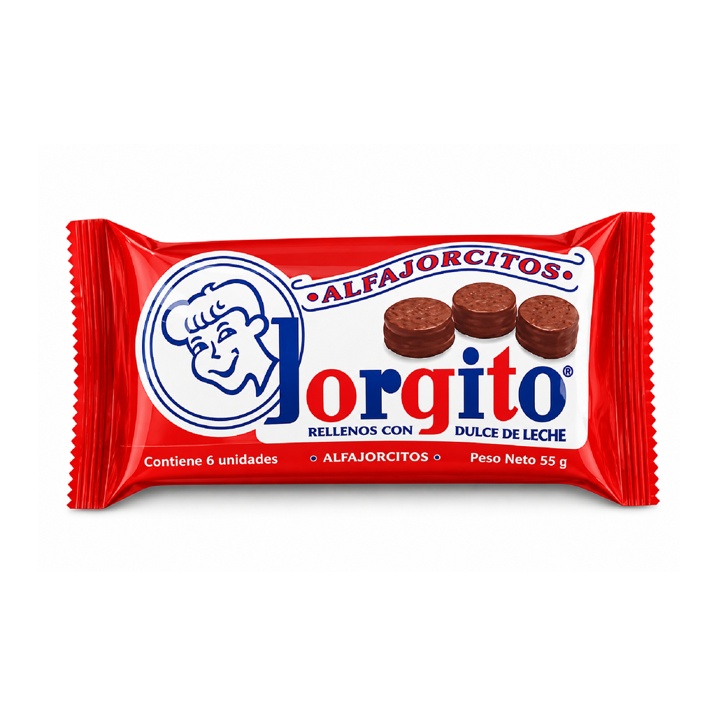 [3381] ALFAJOR JORGITO MINI CHOCOLATE X 6 U ART.54