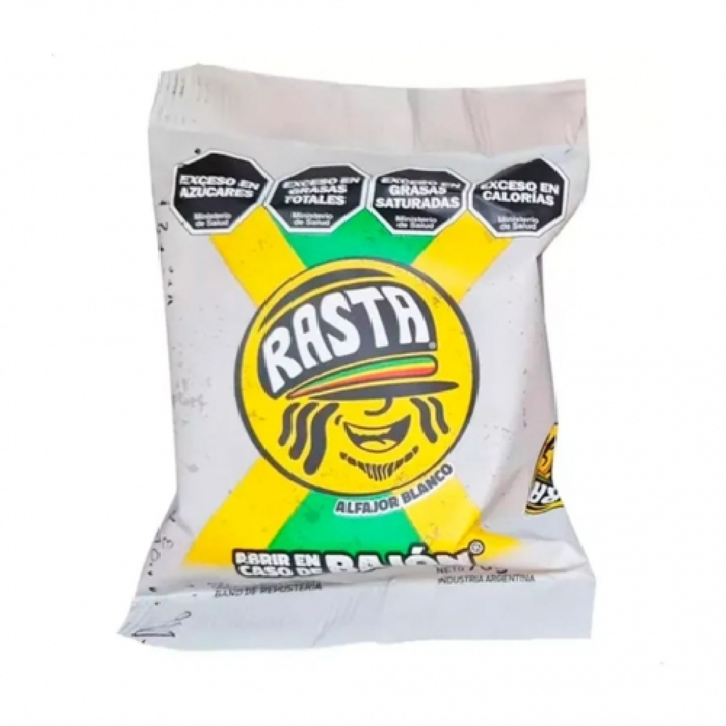 [53395] ALFAJOR RASTA BLANCO X 70G