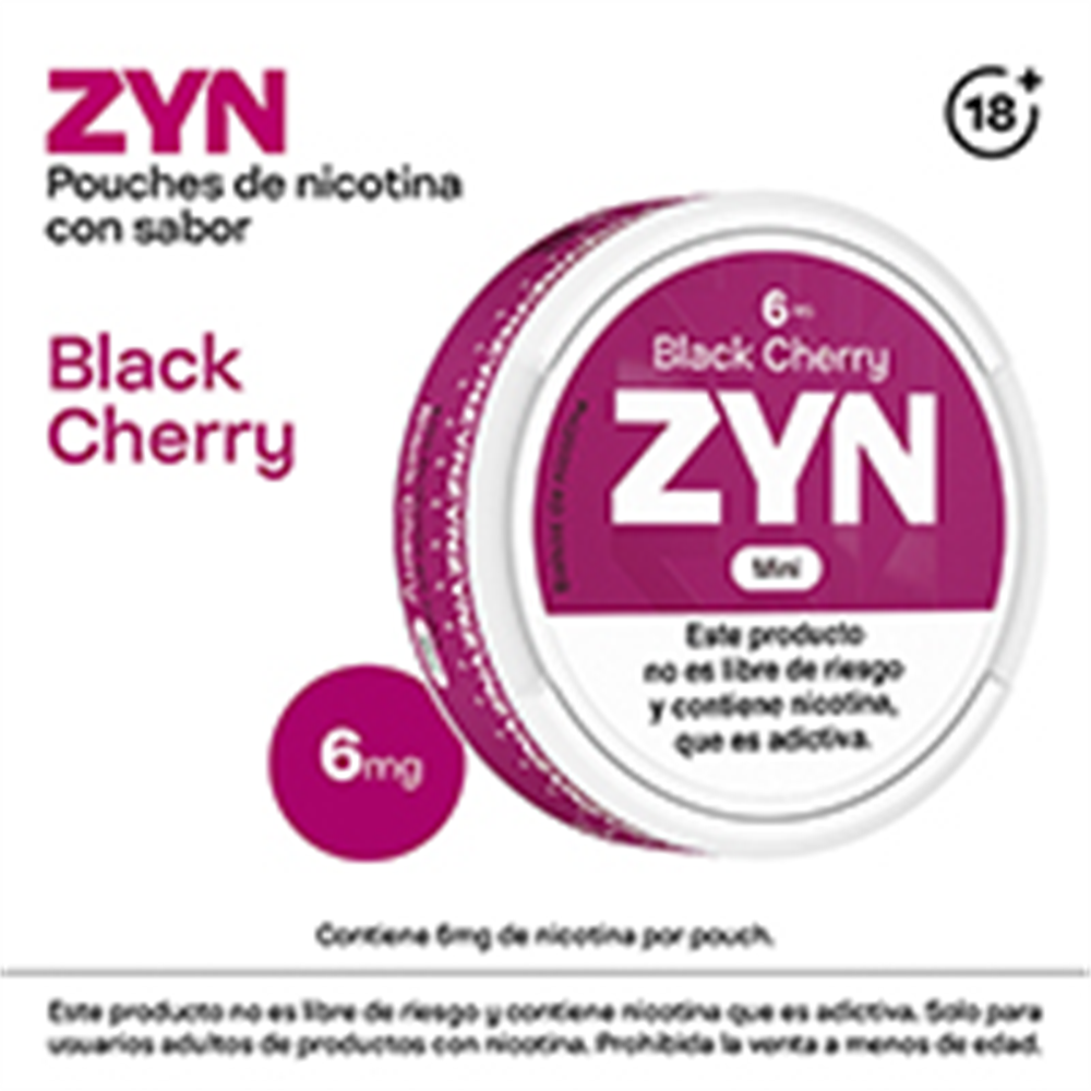 [653] ZYN BLACK CHERRY 6MG MINI X 15 U