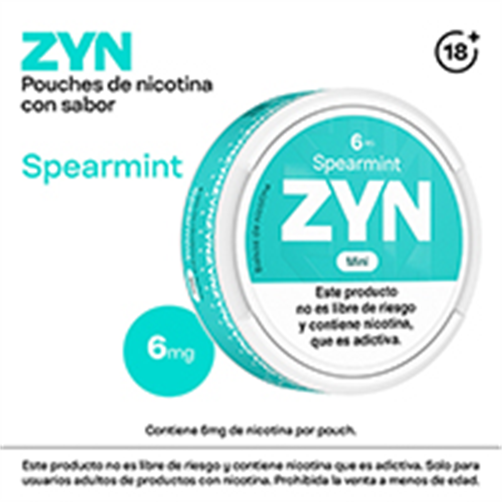 [654] ZYN SPEARMINT 6MG MINI X 15 U
