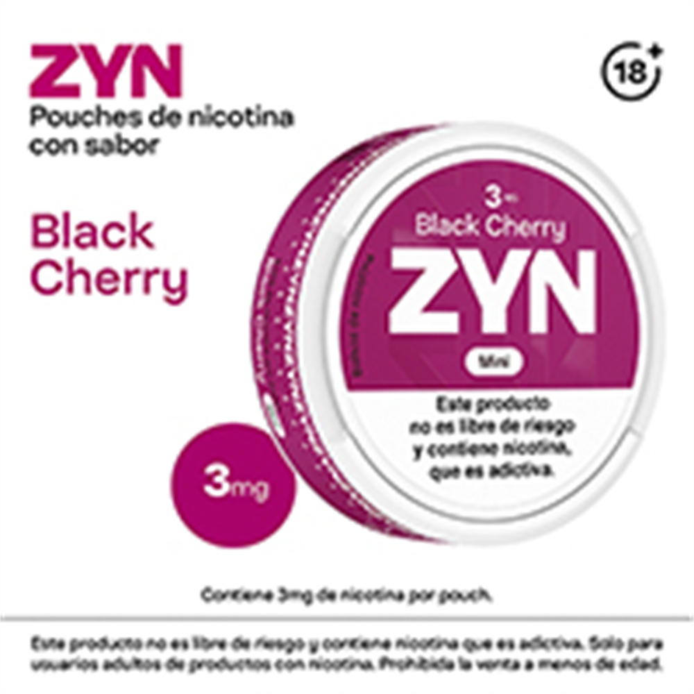 [657] ZYN BLACK CHERRY 3MG MINI X 15 U