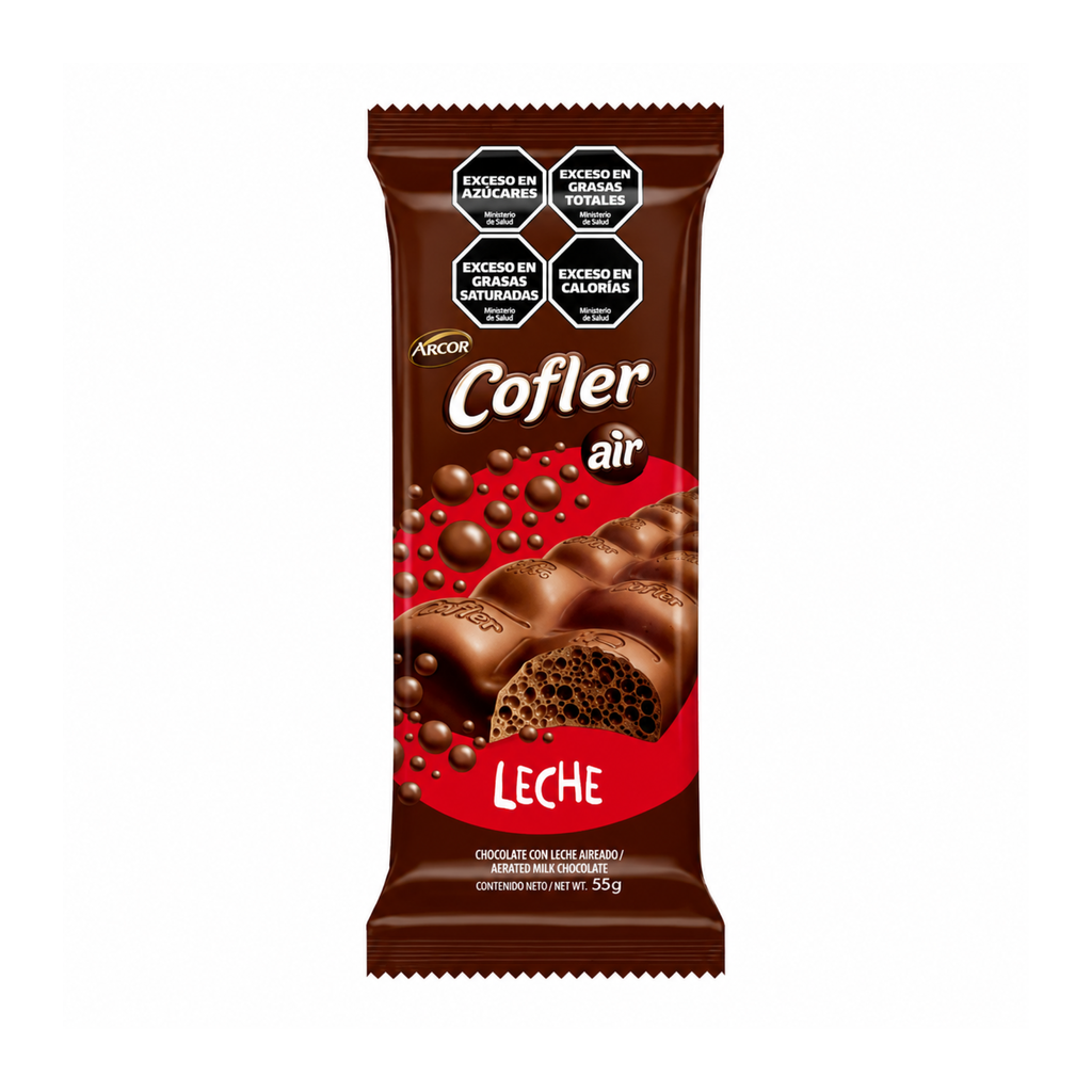 [3055] CHOCOLATE COFLER AIR LECHE X 55 G